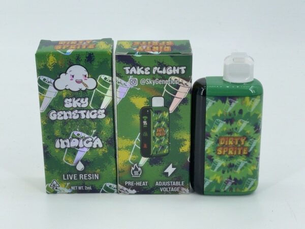Sky Genetics Dirty Sprite, Sky Genetics Vape, Sky Genetics,Sky Genetics Dirty Sprite 2G Disposable,Sky Genetics Weed