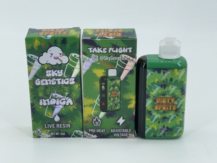 Sky Genetics Dirty Sprite, Sky Genetics Vape, Sky Genetics,Sky Genetics Dirty Sprite 2G Disposable,Sky Genetics Weed